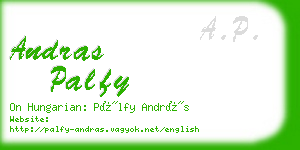 andras palfy business card